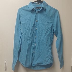 Express | Blue & White Button Down Shirt